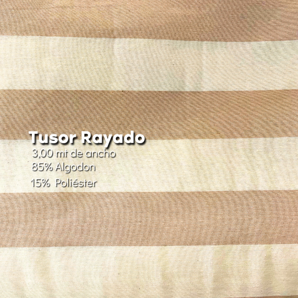 Tusor Rayas Gruesas - Beige