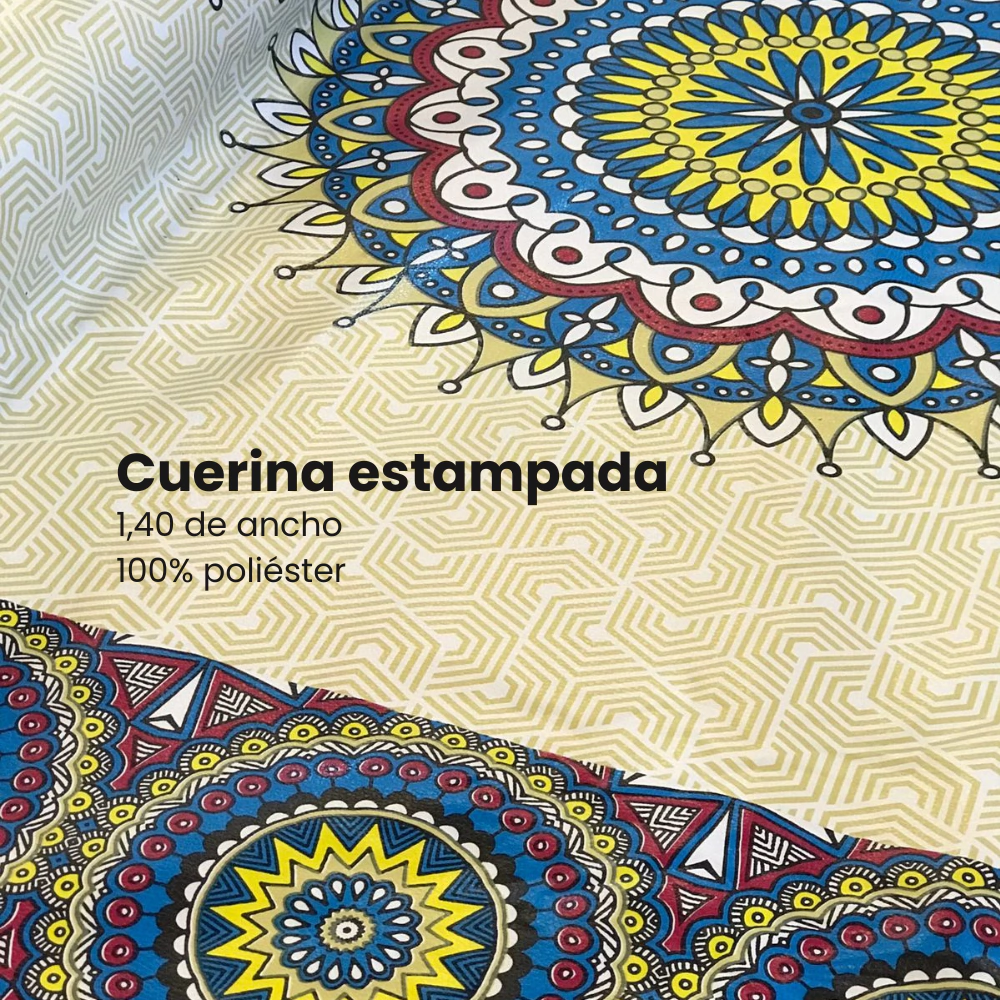 Cuerina afelpada estampada 1,40