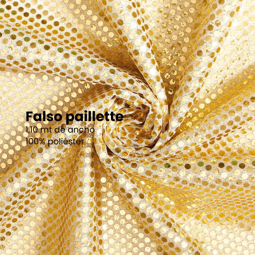 Falso paillette 1,10 Dorado