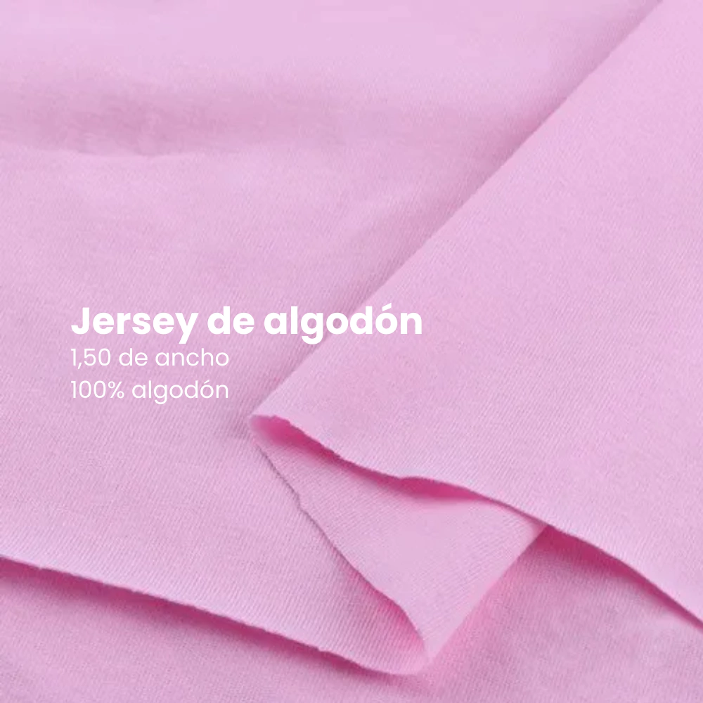 Jersey de algodón 1,50 Rosa bebé