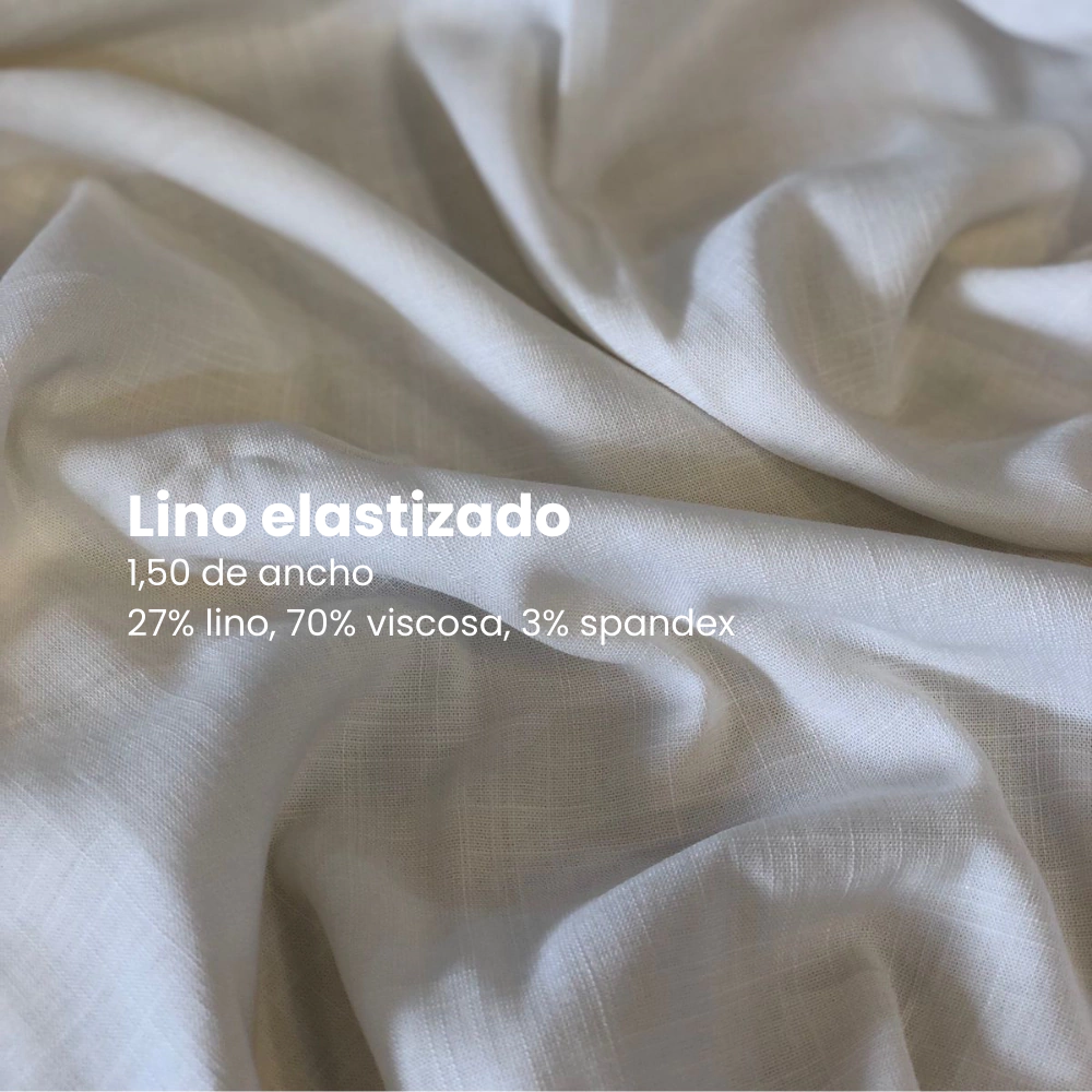 Lino elastizado 1,50 Blanco