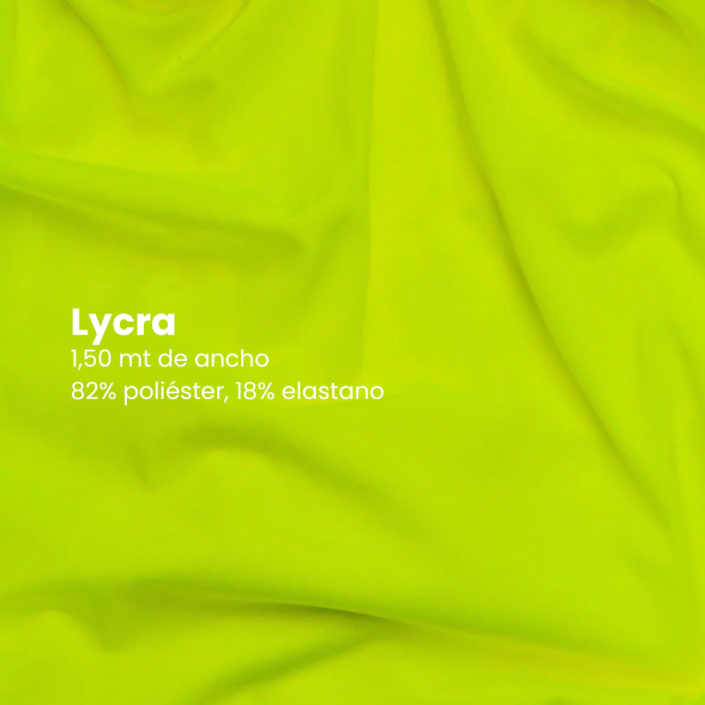 Lycra de malla 1,50 Amarillo flúor