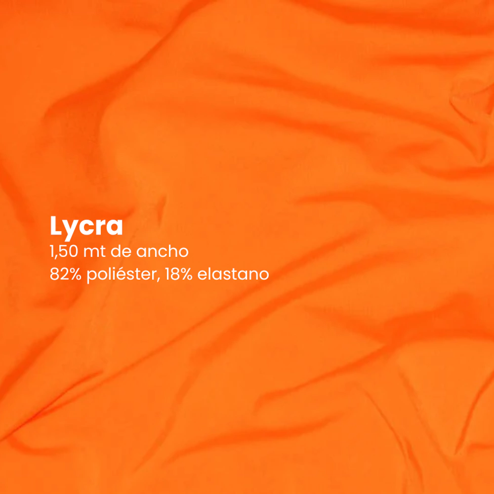 Lycra de malla 1,50 Naranja flúor