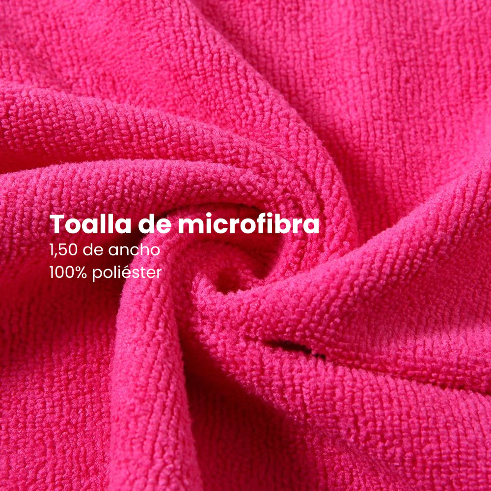 Toalla de microfibra 1,50 Fucsia