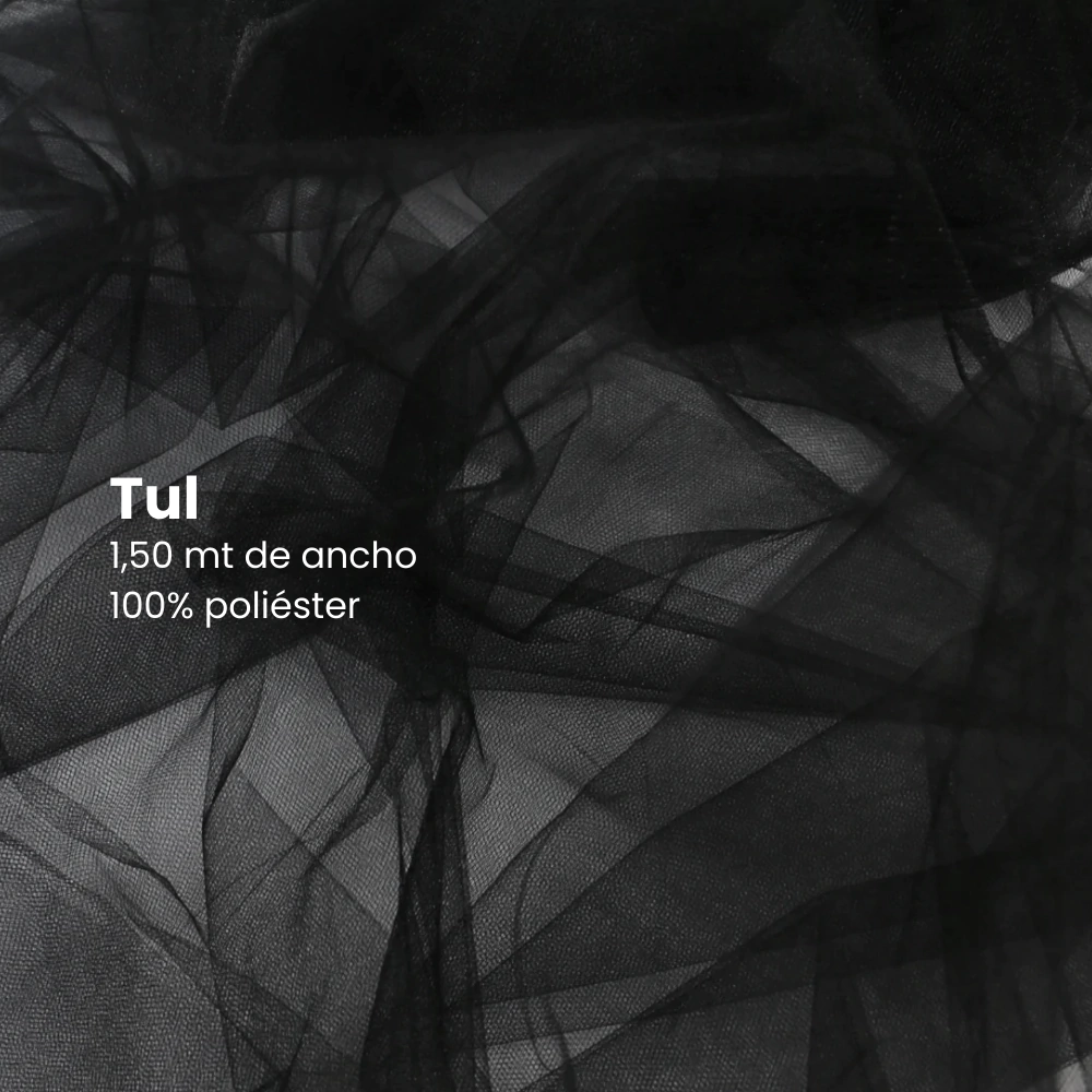 Tul 1,40 Negro