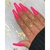 24 Unhas Postiças Rose Kiss 12 Pçs Forma Bailarina Rosa Neon na internet