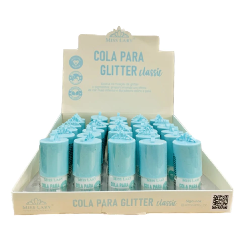 Box 30 Cola P/ Glitter Classic Vegano Rosto Corpo Miss Lary