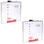 2 Quadro Magnético para Recados Semanal 29x29cm