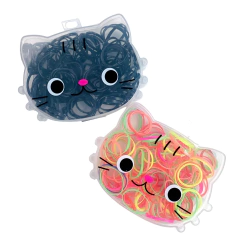 Case Gatinho Com Elástico de Cabelo De Naylon