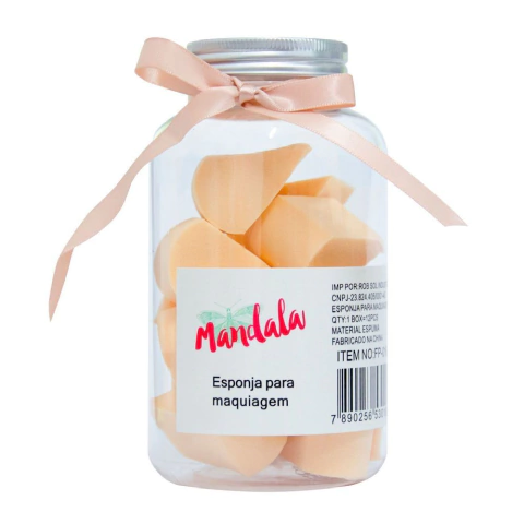Pote com 12 Esponjas Triângulares Mandala