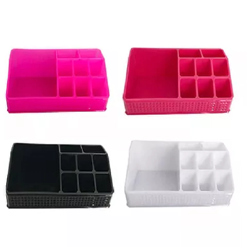Organizador Porta Maquiagem Plástico Colorido P/ Cosméticos