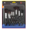 Kit com 7 Pincéis para Maquiagem Macrilan KP9-2A