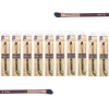 Pincel Chanfrado Profissional para Sombras Marrom Meily's - Kit 10 unidades