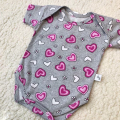 Body manga corta corazones (ÚLTIMO RN/3-6/6-9M) - comprar online