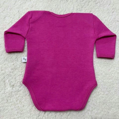 Body manga larga fucsia - tienda online