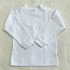 Media polera lisa con puño blanca (24 MESES)