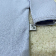 Body manga larga celeste (ÚLTIMO RN/1-3M) - Saque Buraque