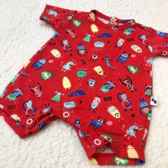 Enterito short monstruos rojo - comprar online