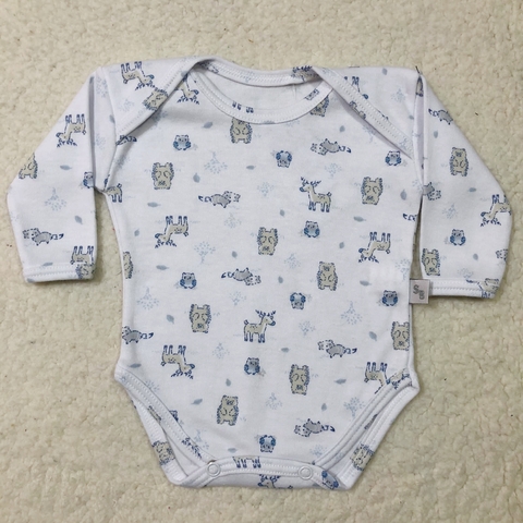 Body manga larga animalitos celestes