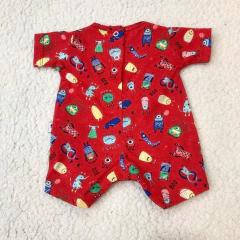 Enterito short monstruos rojo en internet