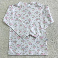 Media polera lisa con puño rosas rosas (ÚLTIMA 24 MESES)