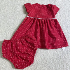 Vestido manga corta bebé (ÚLTIMO 9-12M)