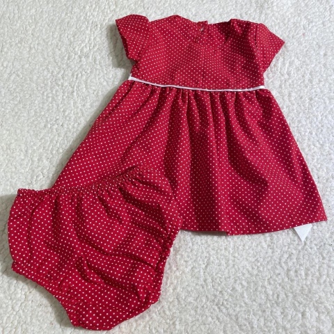 Vestido manga corta bebé (ÚLTIMO 9-12M)