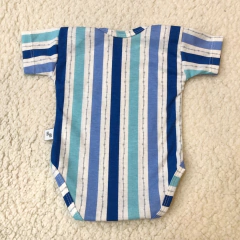 Body manga corta rayado azul en internet