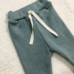 Babucha tipo morley verde (ÚLTIMA 9-12M) - comprar online