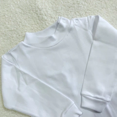 Media polera lisa con puño blanca (24 MESES) en internet
