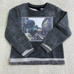 Buzo sin capucha algodón frisado (9-12 MESES)