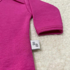 Body manga larga fucsia - Saque Buraque