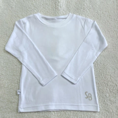 Remera manga larga lisa blanca (24 MESES)