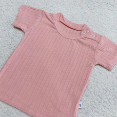 Remera manga corta salmón (ÚLTIMA 3-6M) - comprar online