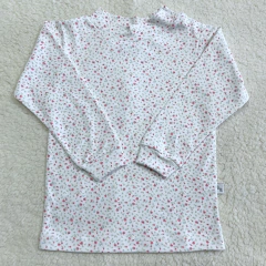 Media polera lisa con puño rosas rojas (ÚLTIMA 24 MESES)