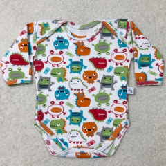 Body manga larga monstruos verde