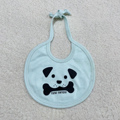 Babero con tira perro