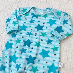 Enterito sin pie estrellas verde - comprar online