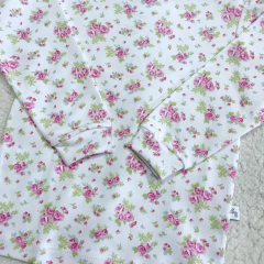 Media polera lisa con puño rosas fucsia (12/24 MESES) - comprar online