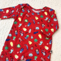 Enterito sin pie monstruos rojos (ÚLTIMOS 0-3/3-6/9-12M) - comprar online