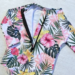 Traje de baño body con vincha (ÚLTIMO 6-9/9-12M) - Saque Buraque