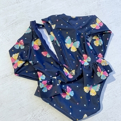 Traje de baño body con volado (3-6/6-9/9-12M) - tienda online