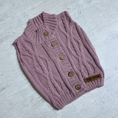 Chaleco tejido lila - comprar online