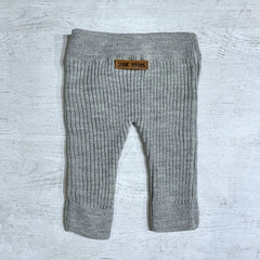 Pantalón tejido acanalado gris claro - Saque Buraque