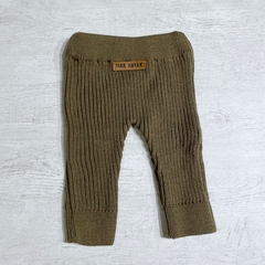 Pantalón tejido acanalado marrón - Saque Buraque