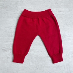 Pantalón tejido rojo