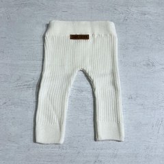 Pantalón tejido acanalado natural - Saque Buraque