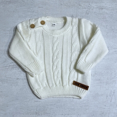 Sweater con ochos natural