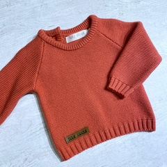 Sweater cuello redondo salmón - comprar online