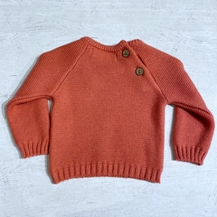 Sweater cuello redondo salmón en internet